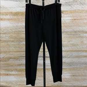 Drawstring pull on pant, black, by fifteen Twenty